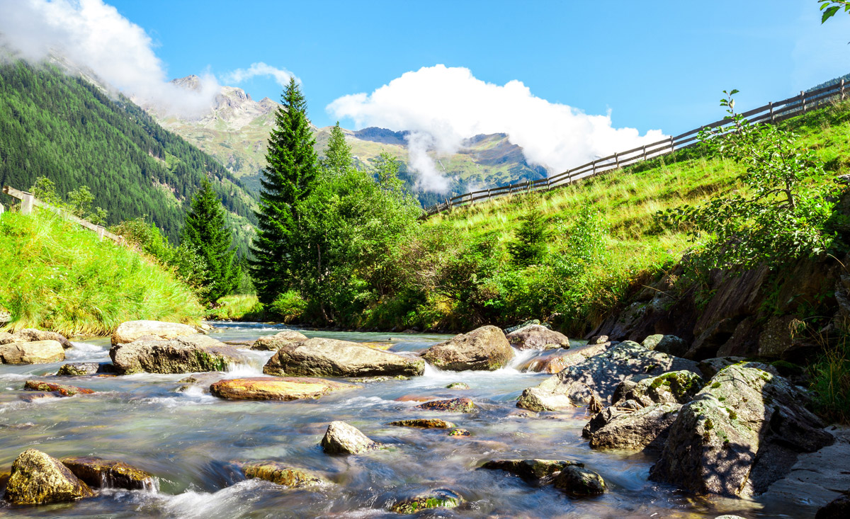 Wandern im Nationalpark Hohe Tauern.